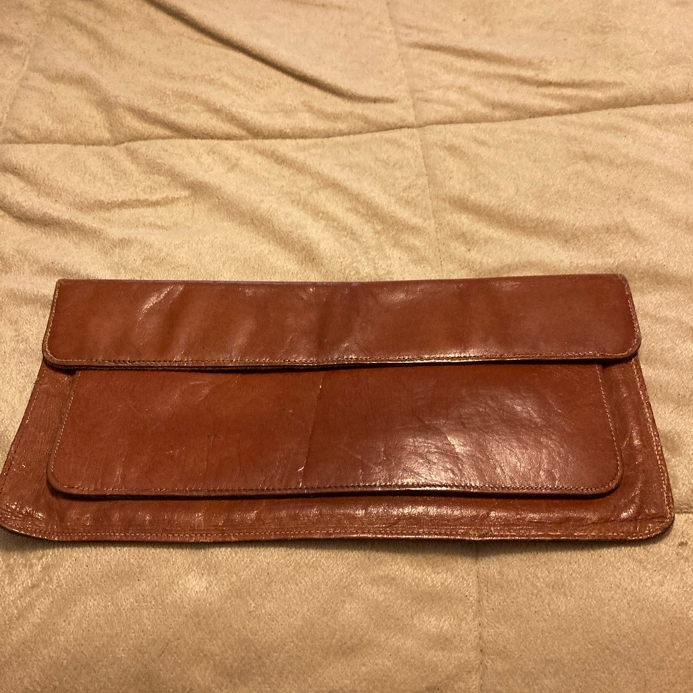 Brown Leather Women’s Clutch